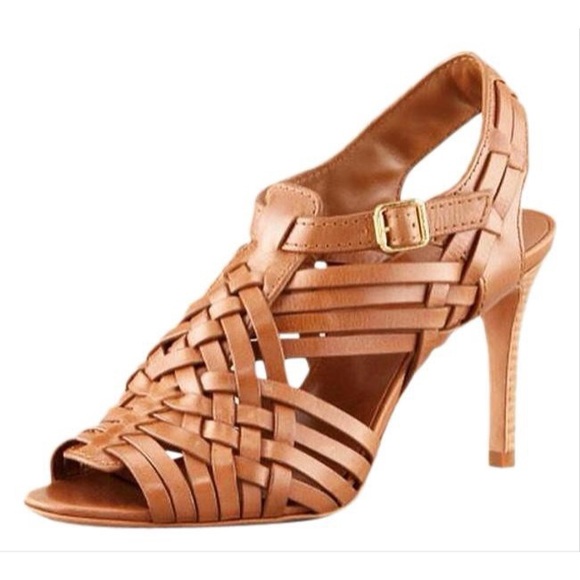 Tory Burch Shoes - Tory Burch Brown Leather Nadia Pumps sandals